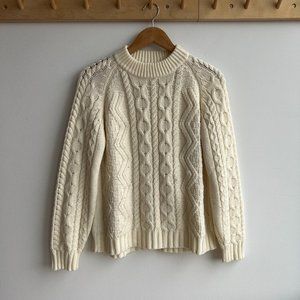 Vintage Chunky Wool Style Sweater - Acrylic Fiber